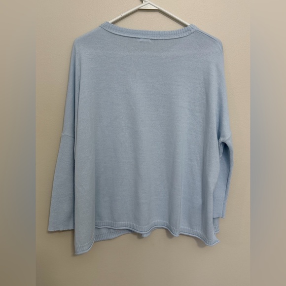 MerSea Womens Oversized Catalina Knit Sweater One Size P Blue Pockets Minimalist - Picture 8 of 11